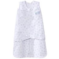 🌙 halo 100% cotton sleepsack swaddle platinum series, tog 1.5, twinkle pale blue - newborn 0-3 months logo