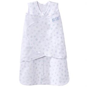 img 3 attached to 🌙 HALO 100% Cotton Sleepsack Swaddle Platinum Series, TOG 1.5, Twinkle Pale Blue - Newborn 0-3 Months