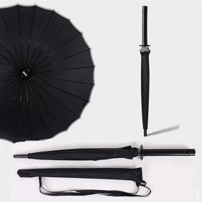 img 3 attached to Ветрозащитный полуавтоматический зонт Samurai Creative