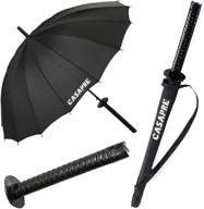 samurai umbrella windproof semi automatic creative logo