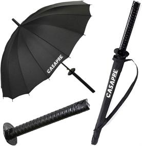 img 4 attached to Samurai Umbrella Windproof Semi Automatic Creative