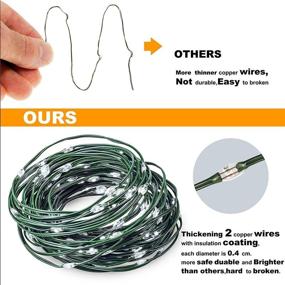 img 2 attached to Younger Solar Fairy Lights Outdoor Waterproof 2 Pack Each 33Ft 100 LED Solar String Lights Green Wire 8 Modes Copper Wire Lights For Tree Garden Patio Wedding Party Yard Christmas Decor(White)