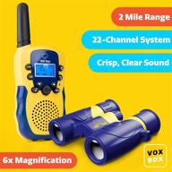 binoculars with walkie talkies by usa toyz logo