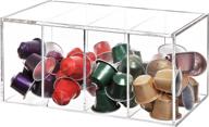 ☕️ organize your tea bags with our deluxe clear acrylic 4 compartment hinge lid capsule holder/tea bag storage box логотип