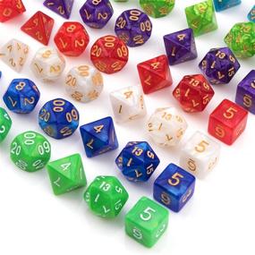img 1 attached to 🎲 Colorful Polyhedral Pieces for Dungeons & Dragons