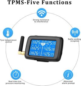 img 3 attached to 🚚 Беспроводная система контроля давления в шинах B-Qtech с 6 датчиками для автоприцепов и грузовиков: Система мониторинга давления в шинах для обеспечения безопасности и эффективности вашего транспортного средства.