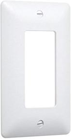img 1 attached to TayMac 5000W Paintable Masque Wall Plate Cover, White, Single Gang