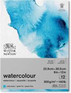 🎨 winsor & newton classic watercolor paper pad, 9x12, natural white: best choice for vibrant and smooth watercolor creations logo