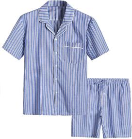 img 4 attached to 👚 Latuza Striped Cotton Sleepwear Pajama Set