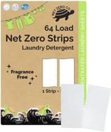 🌱 net zero co. - ultra concentrated laundry detergent strips, 64 sheets, safe for white and colored fabrics, fragrance-free logo