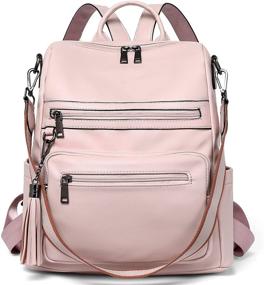 img 4 attached to 🎒 Stylish Telena Leather College Backpack for Women: Handbags & Wallets Collection