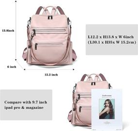 img 1 attached to 🎒 Stylish Telena Leather College Backpack for Women: Handbags & Wallets Collection