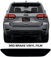 🚙 aggressive overlays 2014-2020 jeep grand cherokee third brake light tint, rear bumper reflector overlay covers compatible with 2014-2020 jeep grand cherokee (3rd brake light overlay) logo