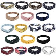 🌸 stylish and versatile: meartchy 18 pcs boho headbands for women with floral vintage twisted criss cross design logo