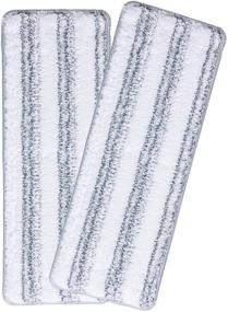 img 3 attached to 🧽 Oshang Replacement Mop Pads: Microfiber Cleaning Pads for Oshang Squeeze Flat Mop - Set of 2 White