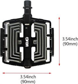 img 2 attached to UFOR Shoes-Savior Bike Pedals for Electric Mountain Bikes, E-Bikes, and 🚲 City Commuters, Durable Aluminum Frame with Comfortable Rubber Cushion, Innovative Patented Bicycle Pedals