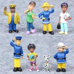 img 1 attached to Fireman PlaysetClassic Characters Toppers Cupcake