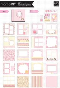 img 1 attached to me & my BIG ideas Scrapbooking Box Kit: So Beautiful Baby 🎀 Girl, 8-Inch by 8-Inch - A Complete Package for Stunning Baby Girl Scrapbooking