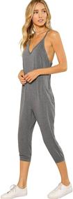 img 2 attached to 👗 DIDK Spaghetti Strap Jumpsuit for Women: Trendy Women's Clothing featuring Jumpsuits, Rompers & Overalls