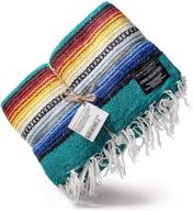 🧘 premium mexican blanket: authentic handwoven falsa blanket &amp; yoga blanket, crafted by traditional mexican artisans - ideal for camping, beach, picnics &amp; car use logo