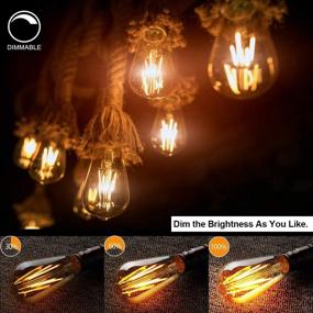 img 3 attached to 💡 Level up your lighting ambiance with Dimmable Antique Filament Equivalent LUXON