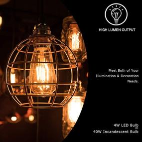 img 2 attached to 💡 Level up your lighting ambiance with Dimmable Antique Filament Equivalent LUXON