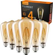 💡 level up your lighting ambiance with dimmable antique filament equivalent luxon logo