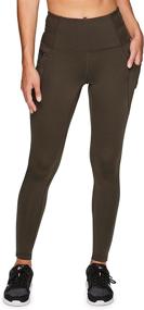 img 2 attached to 🩲 RBX Active Women's Fleece Lined Full Length Leggings for Running, Yoga, and Athletic Training