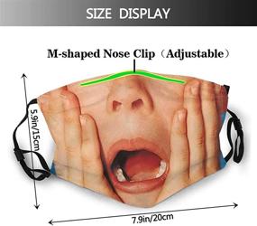 img 3 attached to 🏠 Home Alone Unisex Mask Cover - Kevin - Reusable Outdoor Adjustable Dust Protection Face Decoration, Black