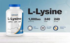 img 2 attached to Nutricost L Lysine 1000 мг 240 таблеток