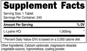 img 3 attached to Nutricost L Lysine 1000 мг 240 таблеток