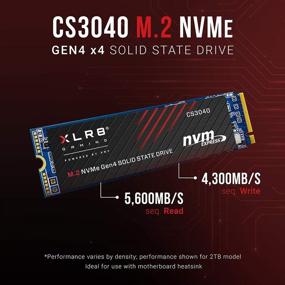 img 1 attached to 💥 PNY XLR8 CS3040 1TB M.2 NVMe Gen4 x4 Internal Solid State Drive (SSD) - High-Speed Performance for Next-Level Gaming and Productivity