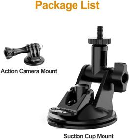 img 2 attached to 🎥 Laptop Suction Cup Mount for Video Conference Lighting Replacement, with Clamp Mount - Compatible with GoPro Hero 9, 8, 7, 6, 5, YI, XIAOMI Action Cameras - 1/4" Universal DSLR Car Mount