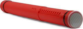 img 2 attached to 📦 Трубка для хранения документов Nozlen - расширяемая красная пластиковая трубка размером 24 дюйма