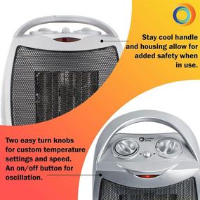 img 2 attached to 🔥 Stay Warm and Cozy with CCC Comfort Zone CZ449 Electric Heater - Silver