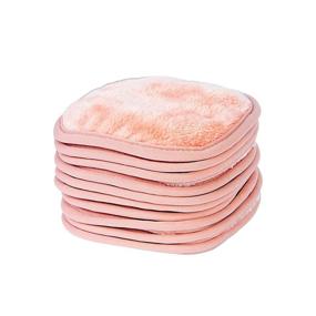 img 4 attached to 🌸 Eurow Makeup Removal Cleaning Cloth, Coral, Pack of 10 - Efficient and Gentle Facial Cleansing Towels