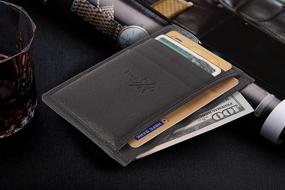 img 3 attached to 💳 RFID Front Pocket Slim Wallet Men's Accessories: Secure and Stylish Everyday Essential