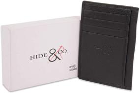 img 4 attached to 💳 RFID Front Pocket Slim Wallet Men's Accessories: Secure and Stylish Everyday Essential