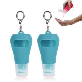 img 4 attached to Keychain Leakproof Refillable Containers Squeezable