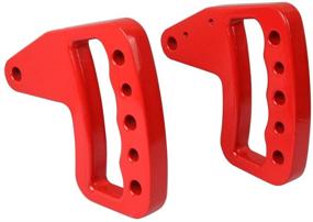 img 3 attached to 🌟 Enhance Your Jeep Wrangler Experience with American 4wheel Grab Bar Grab Handle Door Handle Front Grab Handle: Compatible with JK JKU & Unlimited Rubicon Sahara Sports, 2007-2018, New Aluminum (Red Pair)