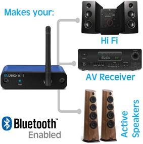 img 2 attached to БлюДенто True Hi-Fi Bluetooth v5.1 музыкальный приемник: аудио адаптер с длинным диапазоном действия, аудиофильским ЦАП Burr Brown и aptX для потоковой передачи аудио на домашний стерео, A/V ресивер или усилитель