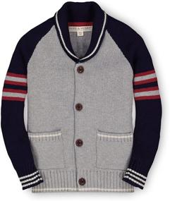 img 4 attached to Henry Letterman Sweater Cardigan for Boys' Clothing - Optimized for Sweaters