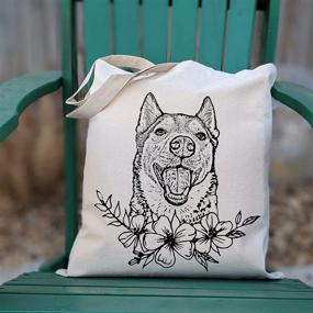 img 1 attached to Pet Studio Art Dog Tote Bag: Stylish and Functional for Pet-Loving owners!