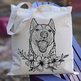 img 3 attached to Pet Studio Art Dog Tote Bag: Stylish and Functional for Pet-Loving owners!