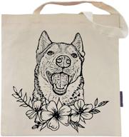 pet studio art dog tote bag: stylish and functional for pet-loving owners! logo