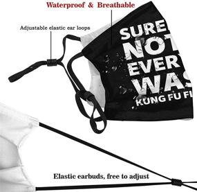 img 1 attached to 🎭 Premium Reusable Washable Face Mask Bandanas with Anti-Carbon Filter & Adjustable Elastic Strap - Includes 2 Filters