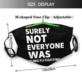 img 3 attached to 🎭 Premium Reusable Washable Face Mask Bandanas with Anti-Carbon Filter & Adjustable Elastic Strap - Includes 2 Filters