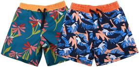 img 4 attached to 🩳 SOLOCOTE Trunks Bathing Swimsuit SLN6010: Stylish Boys' Clothing for the Pool or Beach