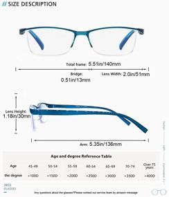 img 1 attached to 👓 AJYADO Blue Light Blocking Reading Glasses 2.0 - 2 Pack Computer Readers for Men and Women - Magnifying Eyeglasses with Anti-Blue-ray Protection, Ultra-Lightweight Design and Spring Hinge