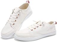 👟 ultimate comfort and style: aleader canvas sneakers for women's walking shoes logo